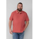 s.Oliver - Big Size - Polo - Rood - Katoen - Korte Mouwen