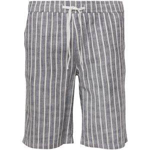 Lässig - Bermuda - Gestreept - Relaxed Fit - Elastikbund - Praktische Tassen