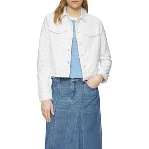 Tussenjas - Denim - Effen - Slanke Pasvorm - Knoopsluiting