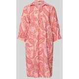 Jurken - Effen - Viscose - Driekwart Mouw - Losse Pasvorm