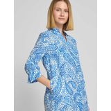 Jurk - Gestructureerde Overhemdjurk - Reguliere Pasvorm - Blousejurken