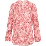 Blouse - Gevoerd - Viscose - All-over Patroon - Driekwart Mouw