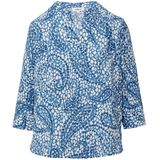 Blouse - Gevoerd - Viscose - All-over Patroon - Driekwart Mouw