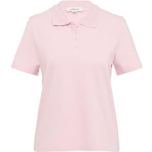 T-shirt - Effen - Katoen - Piqué - Normale Pasvorm