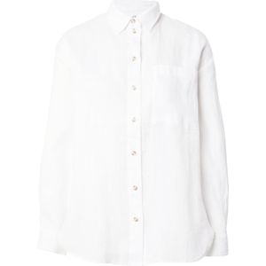 Blouse - Klassieke Blouse - Effen - Linnen - Lange Mouw