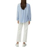 s.Oliver Gestreepte blouse van linnenmix met overgesneden schouders, koningsblauw, 34