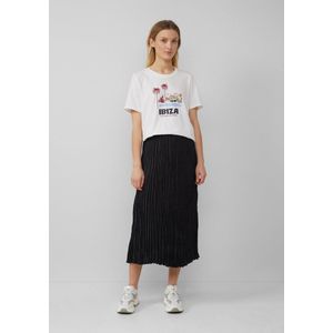 Rok - Midirok - Vloeiend Satijn - Elegante Plooien