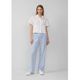 Blouse - Casual Overhemdblouse - Korte Ontspannen Pasvorm