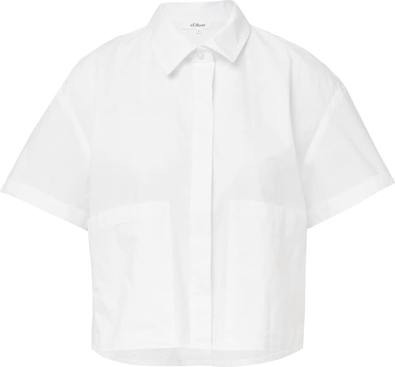 Blouse - Casual Overhemdblouse - Korte Ontspannen Pasvorm