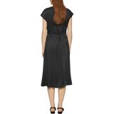 s.Oliver - A-lijn Jurk - Zwart - Met Afhangende Schouders