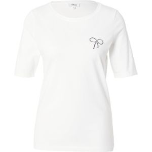 s.Oliver - Top - Ecru - Stretchkatoen