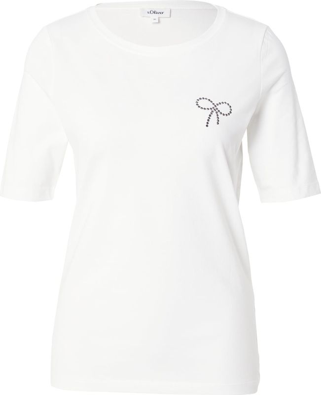 s.Oliver - Top - Ecru - Stretchkatoen