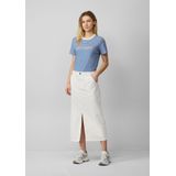 Rok - Denim - Casual Midirok - Met Split - Praktische Zakken