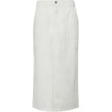 Rok - Denim - Casual Midirok - Met Split - Praktische Zakken