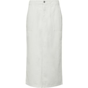 Rok - Denim - Casual Midirok - Met Split - Praktische Zakken