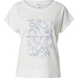 s.Oliver - Dames T-shirt - Ronde Hals - Katoen/Viscose - Eenvoudige Stijl