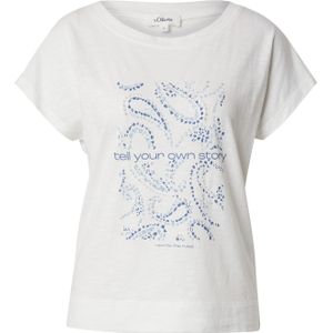 s.Oliver - Dames T-shirt - Ronde Hals - Katoen/Viscose - Eenvoudige Stijl