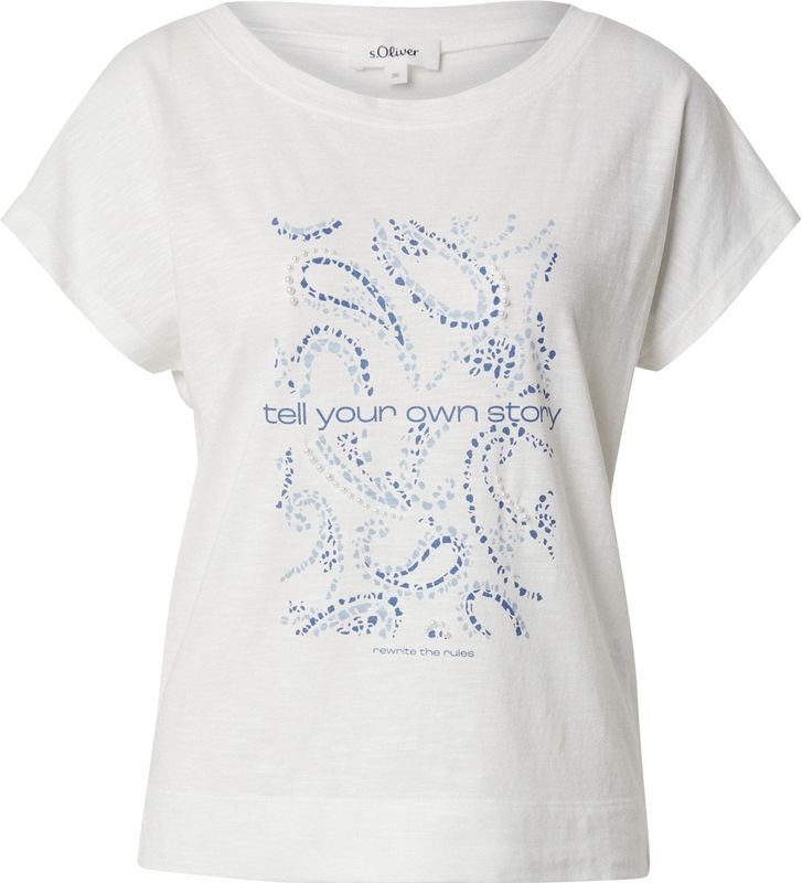 s.Oliver - Dames T-shirt - Ronde Hals - Katoen/Viscose - Eenvoudige Stijl