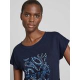 Bikini - Ronde Hals - Jersey - Tekst Print - Parels - Losse Pasvorm