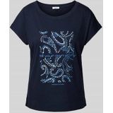 Bikini - Ronde Hals - Jersey - Tekst Print - Parels - Losse Pasvorm