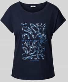 Bikini - Ronde Hals - Jersey - Tekst Print - Parels - Losse Pasvorm