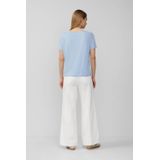 s.Oliver - T-shirt - Lichtblauw - Katoen