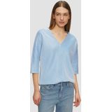 s.Oliver Casual shirt met structuur en vleermuismouwen, koningsblauw, 34