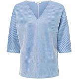 s.Oliver Casual shirt met structuur en vleermuismouwen, koningsblauw, 34