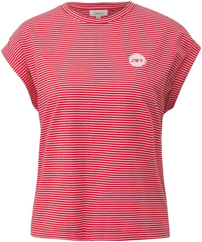 s.Oliver - T-Shirt - Gestreept - V-hals