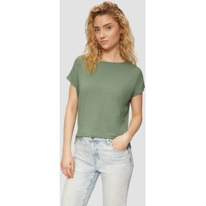 s.Oliver - 2164095 - T-shirt - Donker Salie Groen - Viscose-Mix met Rekbaar Deel