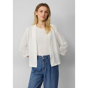 s.Oliver RED LABEL - Damescardigan - Effen - Bouclé - Sjaalkraag