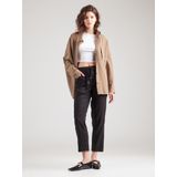 Capri Broeken - Effen - Linnen - Tapered - High Waist