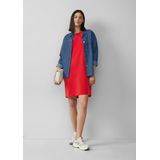 s.Oliver - Korte Scuba-Jurk - Rood - Met Pofmouwen