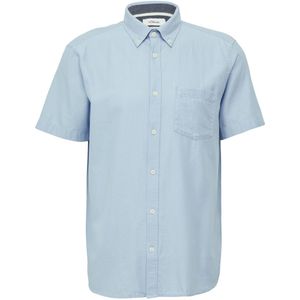 Shirt - Korte Mouwen - Katoen-Viscosemix - Button-Downkraag