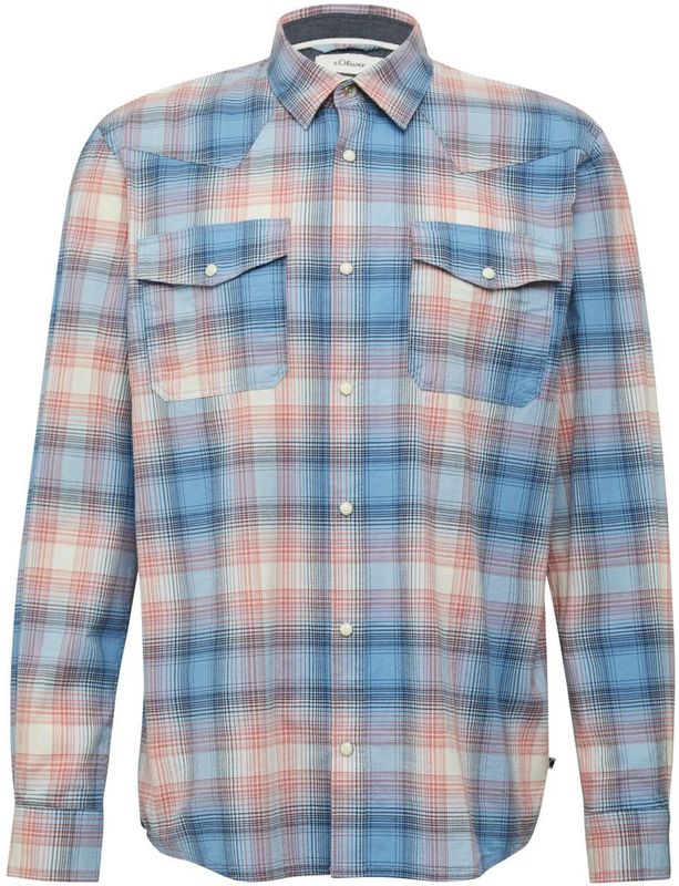 Shirt - Casual Katoenen Overhemd - All-over Print - Normale Pasvorm