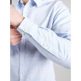 s.Oliver - Casual Overhemd - Lichtblauw - Slim Fit - Lange Mouwen