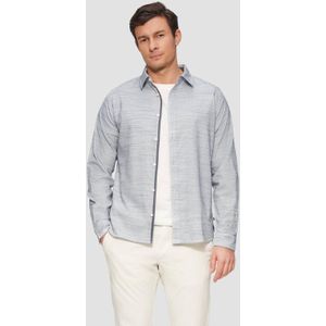 Overhemd - Gestructureerd - Slim Fit - Kentkraag