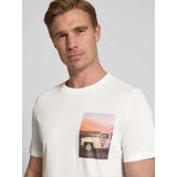 s.Oliver - Shirt - Nachtblauw - Motiefprint - Kwartmouw