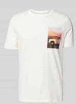 s.Oliver - Shirt - Nachtblauw - Motiefprint - Kwartmouw