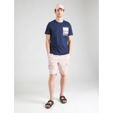 s.Oliver - T-shirt - Blauw - Katoen