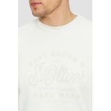 Sweater - Wit - Met Logoprint - Ronde Hals - Lange Mouwen