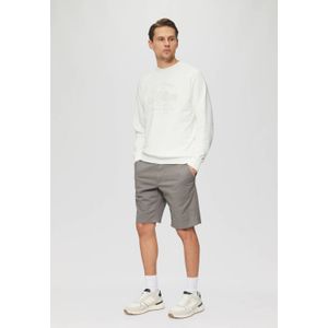 Sweater - Wit - Met Logoprint - Ronde Hals - Lange Mouwen