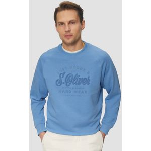 Sweatshirt - Ronde Hals - Geribde Boorden - Geborduurd Logo