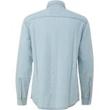 s.Oliver RED LABEL - Regular Fit - Jeansoverhemd - Mêlee - Katoenmix, Kentkraag, Lange Mouwen