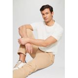 s.Oliver Raglan Shirt met Vlam Garen Structuur, Wit, M