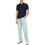 s.Oliver - Poloshirt - Navy - Knoopsluiting - Normale Pasvorm