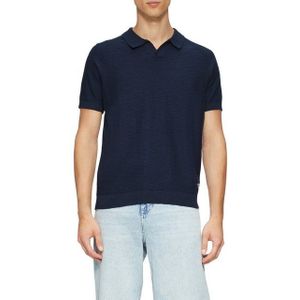 s.Oliver - Poloshirt - Navy - Knoopsluiting - Normale Pasvorm