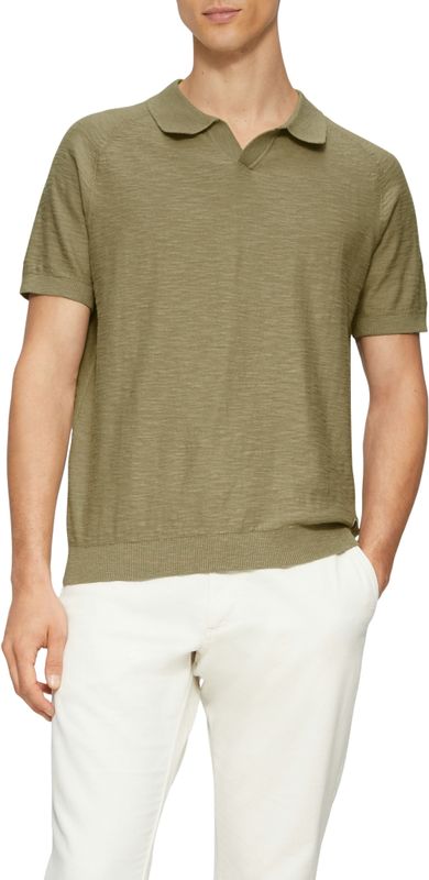 s.Oliver Poloshirt mit Strick Muster