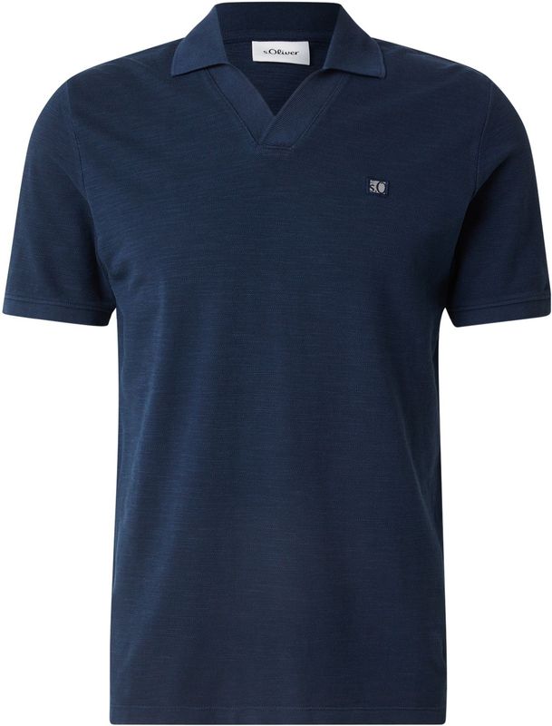 s.Oliver - Poloshirt - Navy - Met Geborduurd Logo