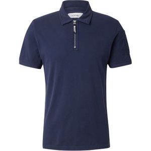 Poloshirt - Effen - Jersey - Kwartmouw - Normale Pasvorm